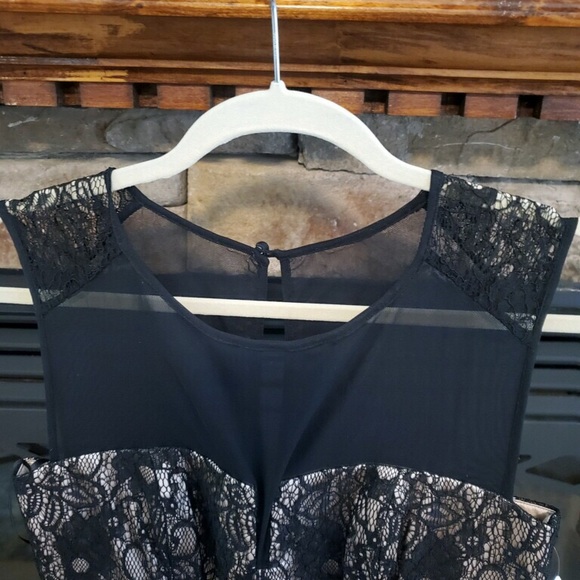 Laundry by Sheli Segal black lace dress STUNNING 8 - Picture 3 of 7